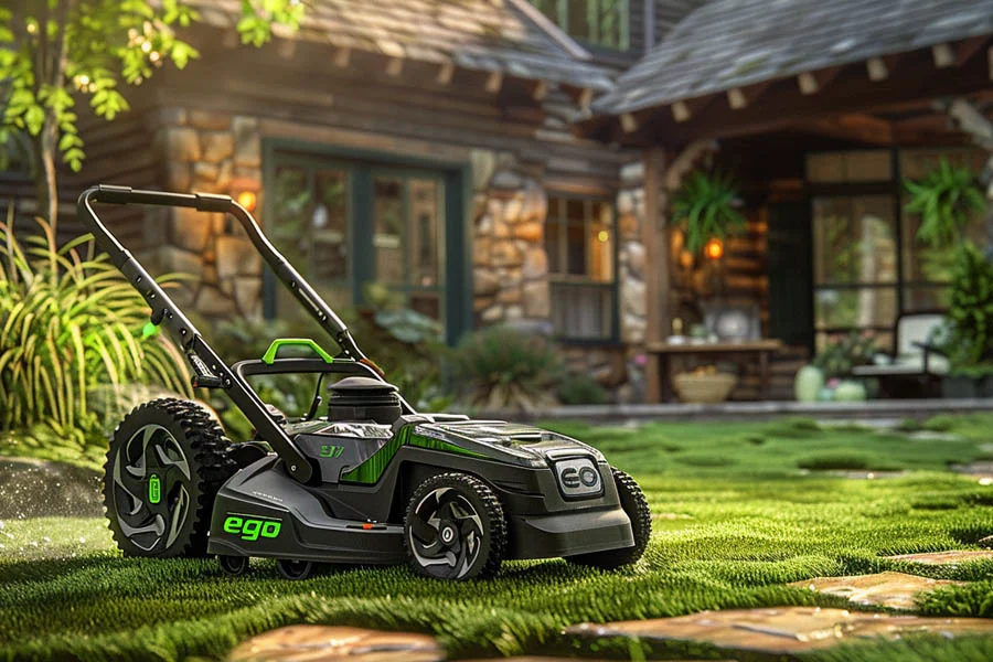 best cordless lawn mower with battery and charger